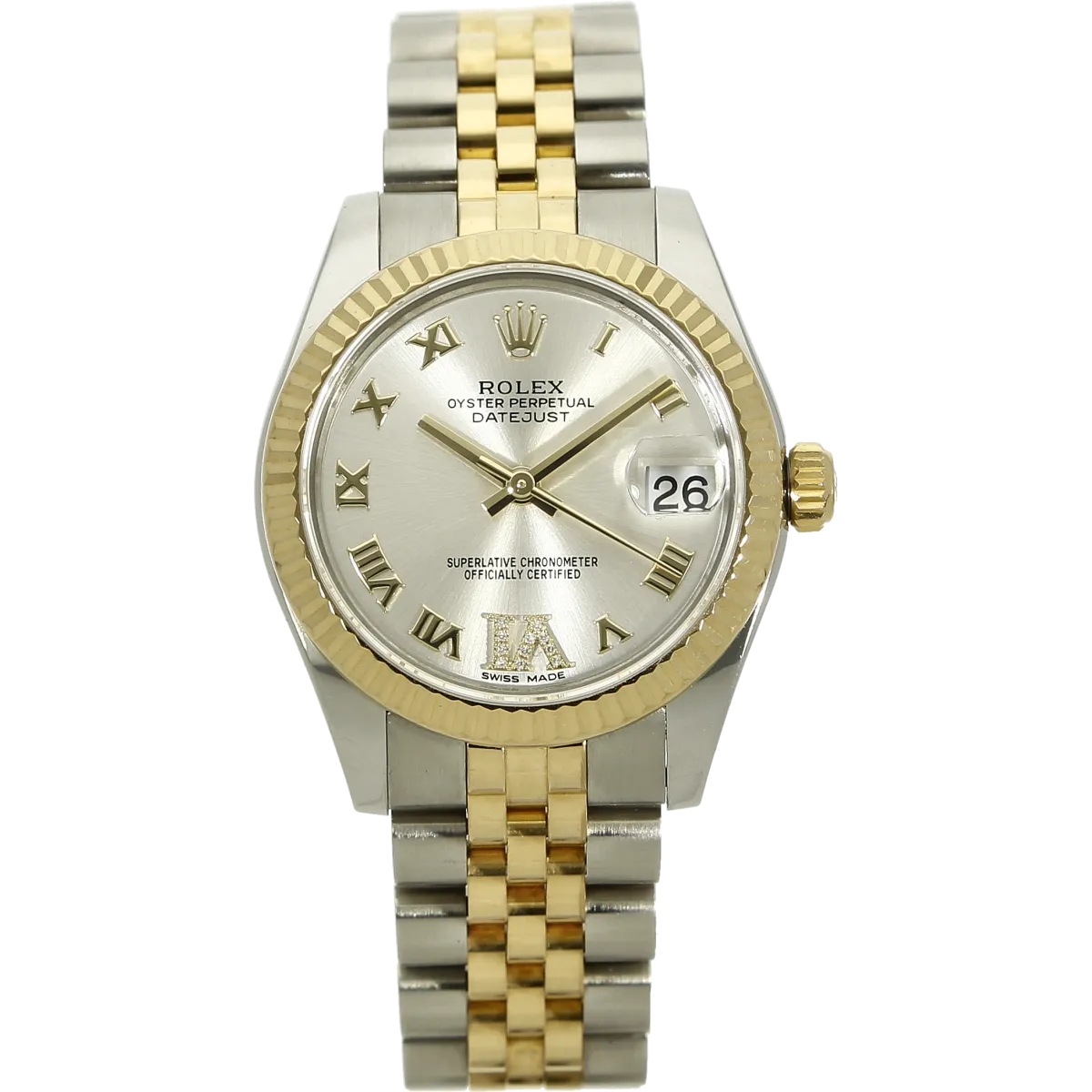 Rolex Dj 31  178273 orig. Dia Blatt  stehend