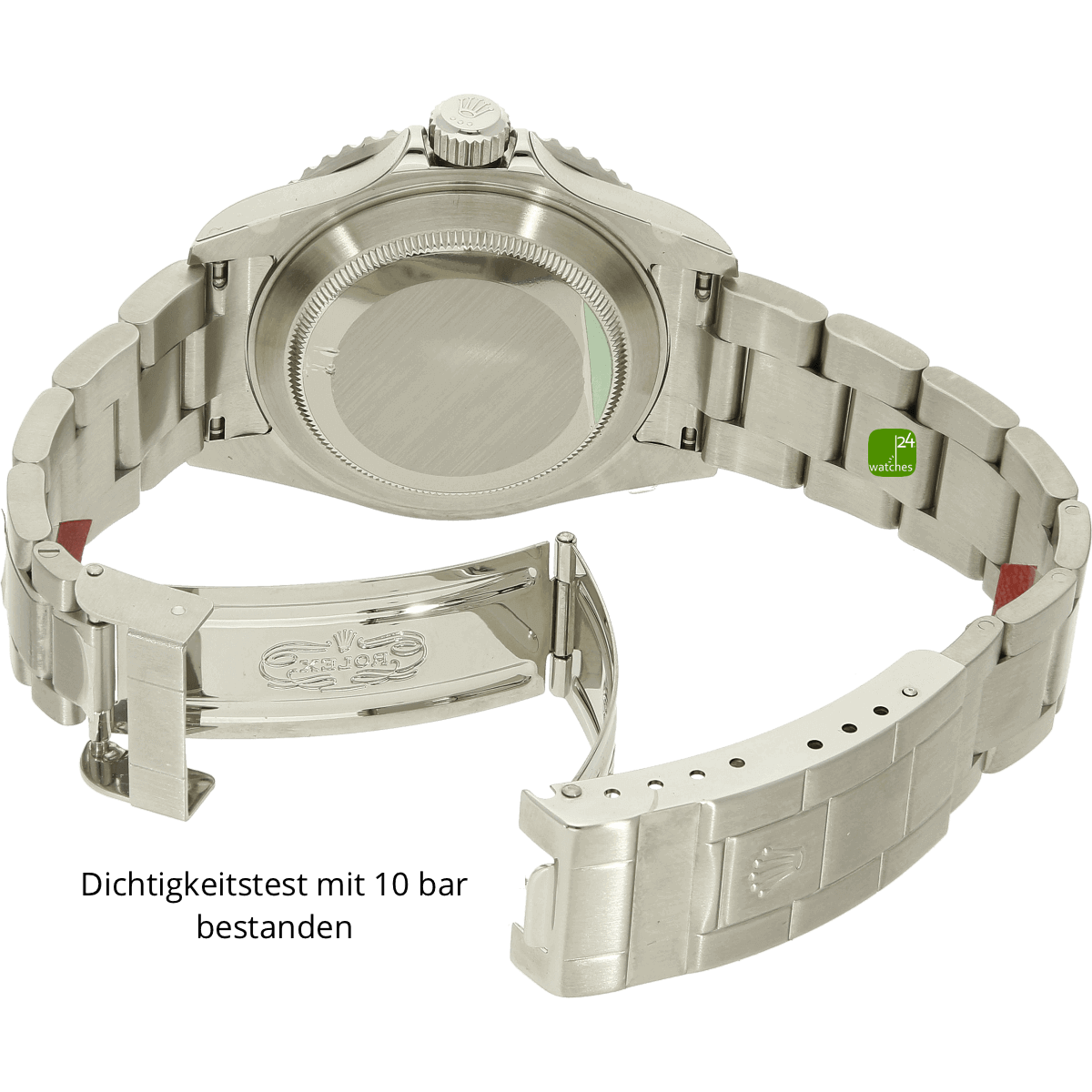 Rolex Submariner Kermit 16610LV Schliesse offen 