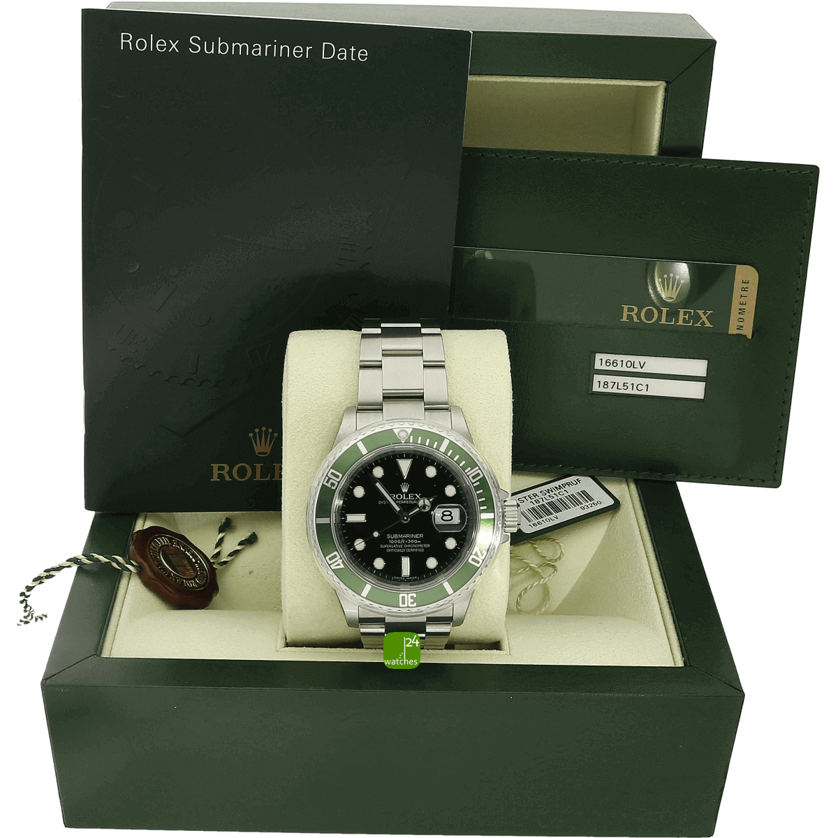 Rolex Submariner Kermit 16610LV mit Papieren