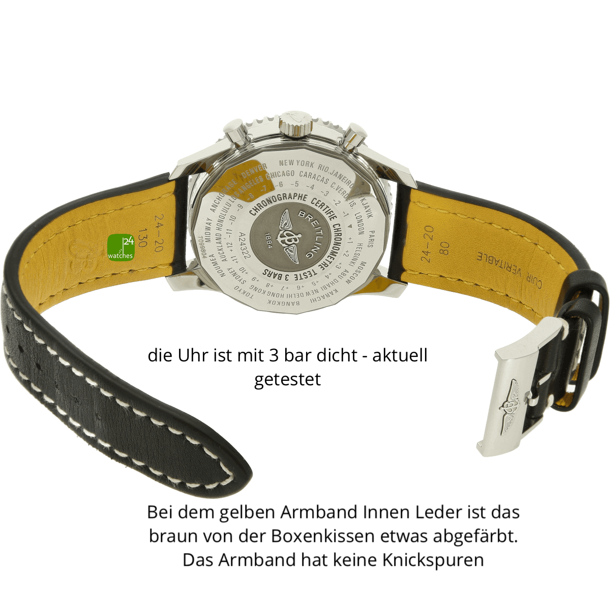 Breitling Navitimer World A24322 Schliesse offen 