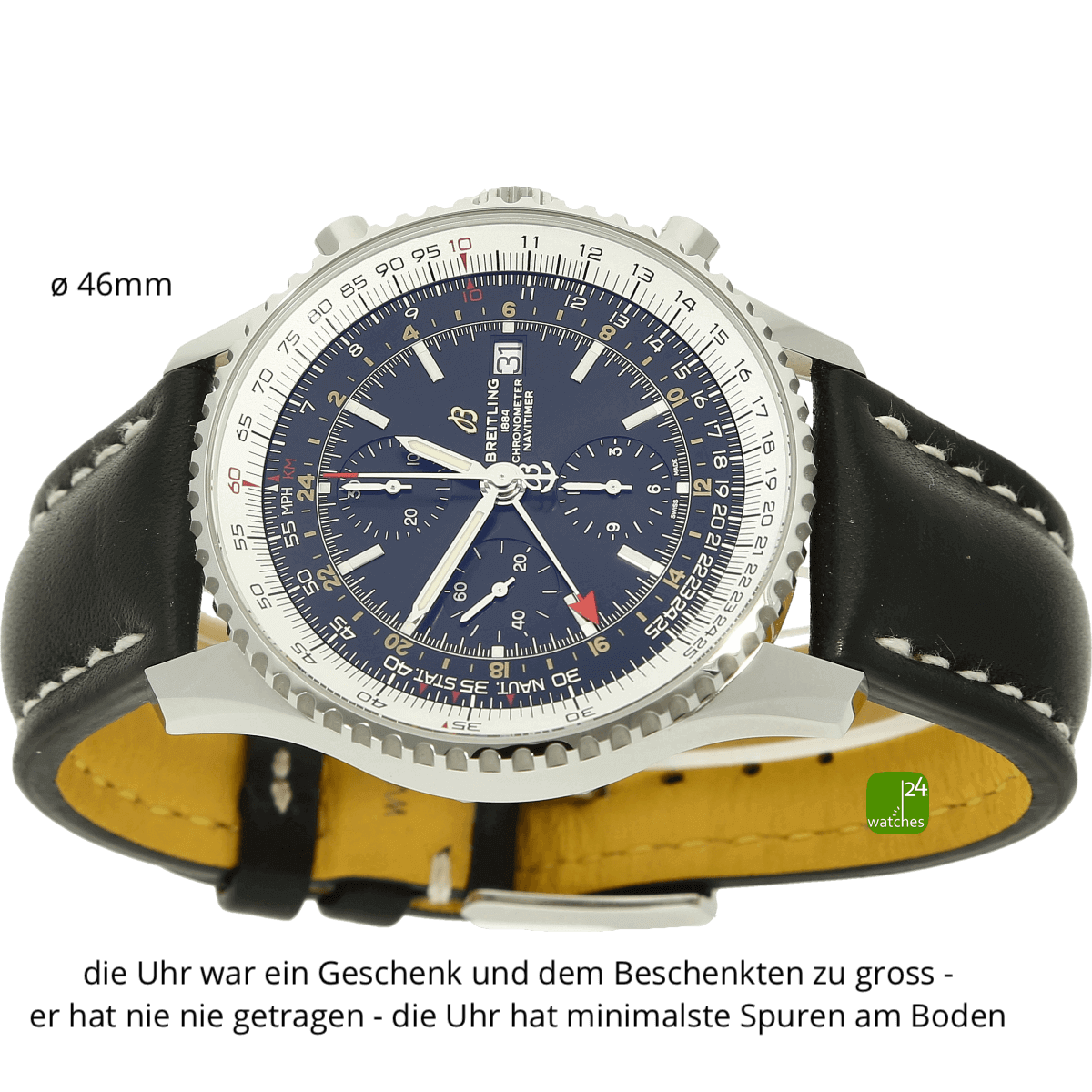 Breitling Navitimer World A24322 liegend 