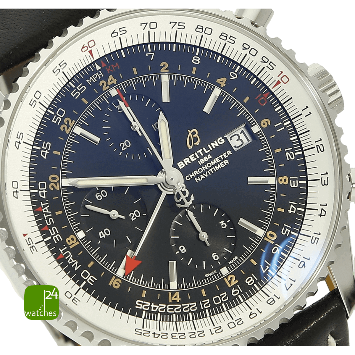 Breitling Navitimer World A24322 Zifferblatt 