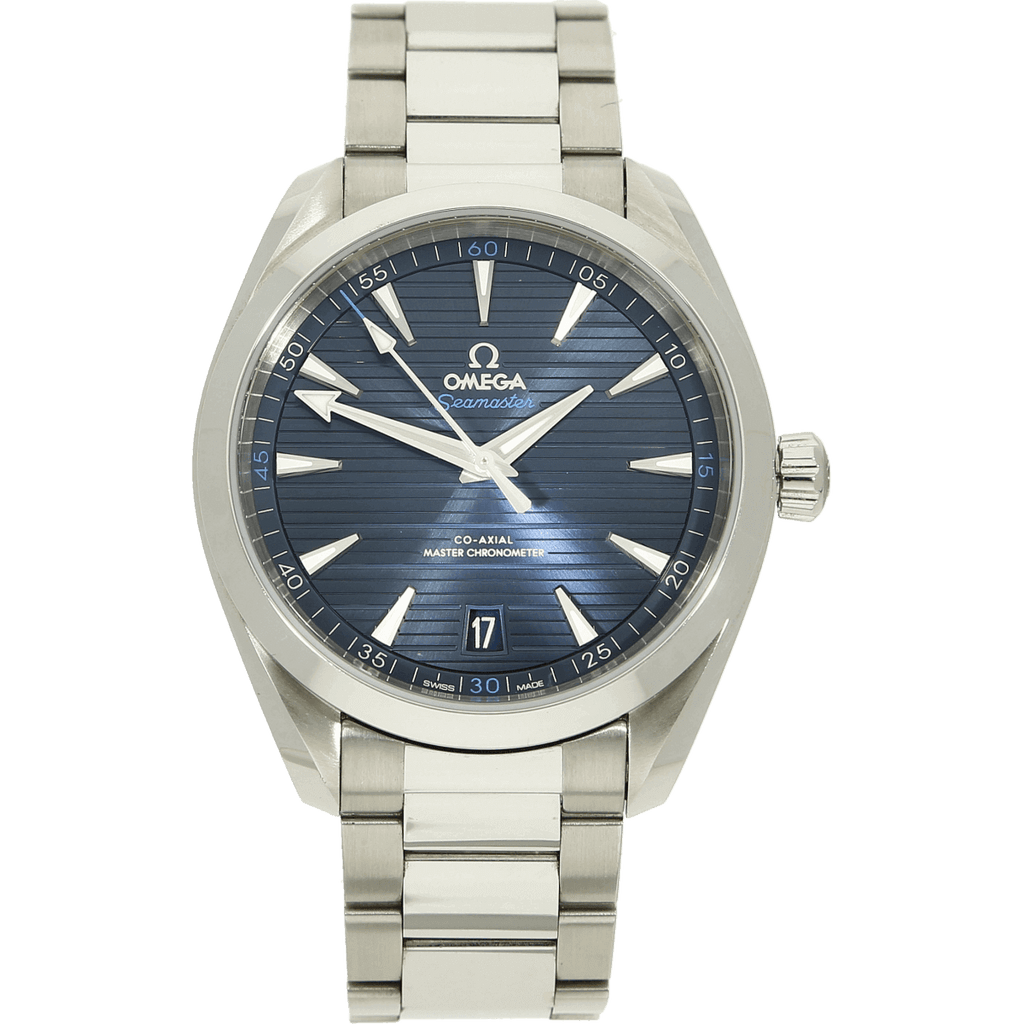Seamaster Aqua Terra 41 blau stehend 