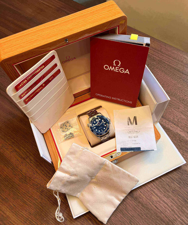 Omega Seamaster 300 full set new blue 2020