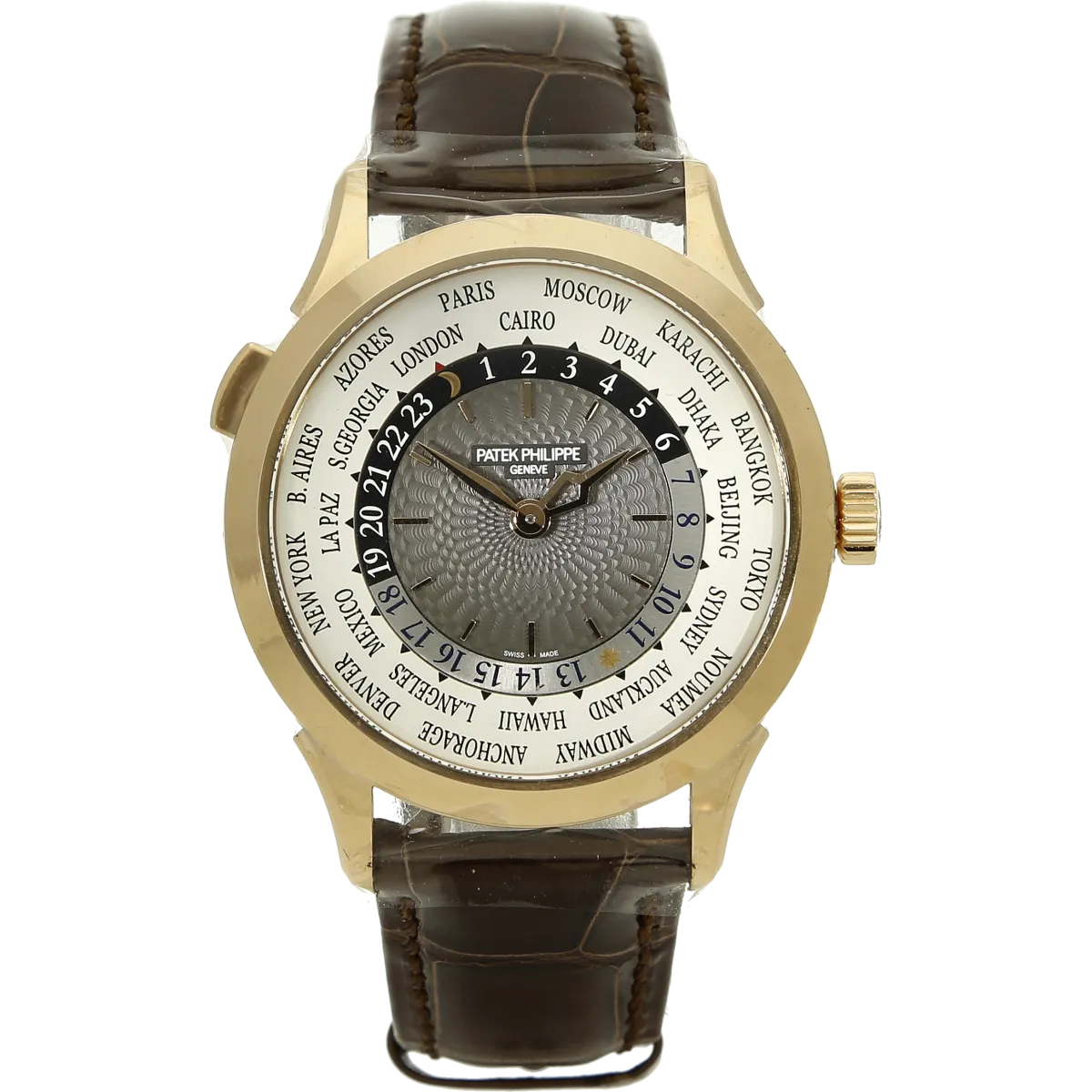 neue Patek Philippe Worldtimer 5230R standing case sticker on 