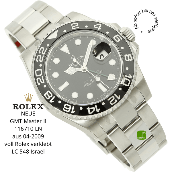 Rolex GMT 116710 neu halb liegend