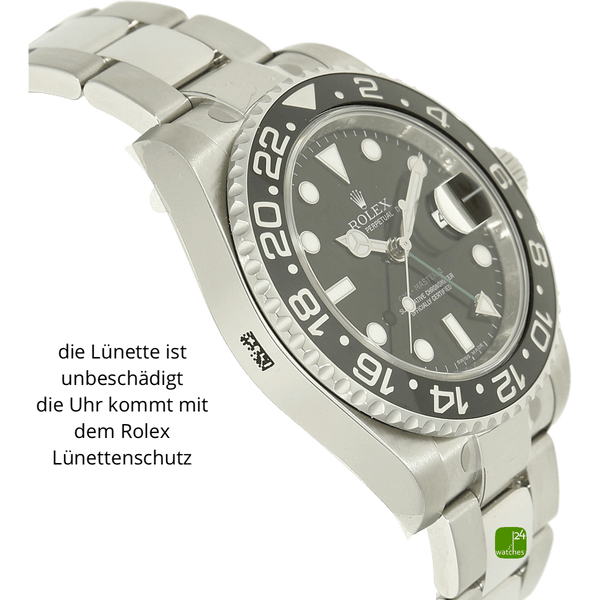 Rolex GMT 116710 neu Gehaeuse links