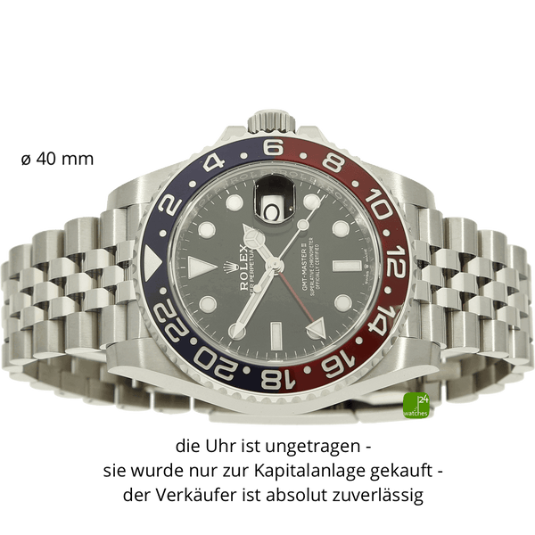 Rolex GMT 126710BLRO liegend