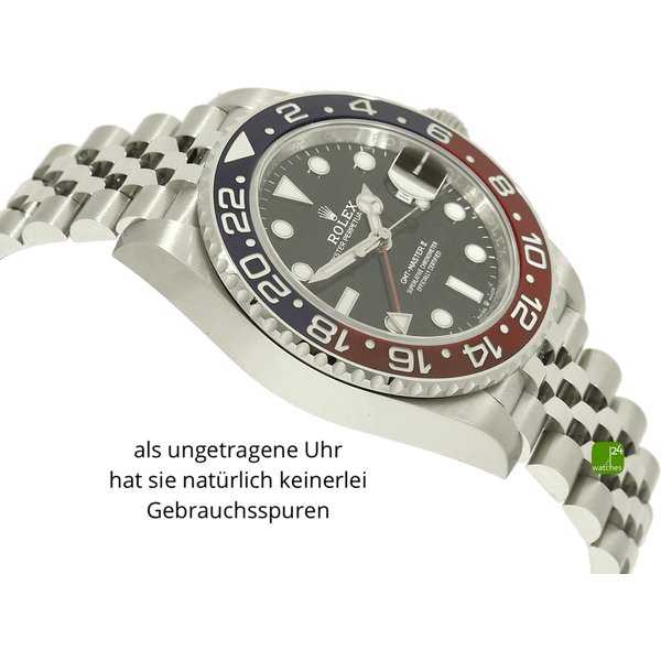 Rolex GMT 126710BLRO Gehause links 