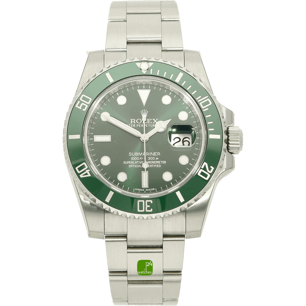 116610LV Rolex Submariner Hulk stehend