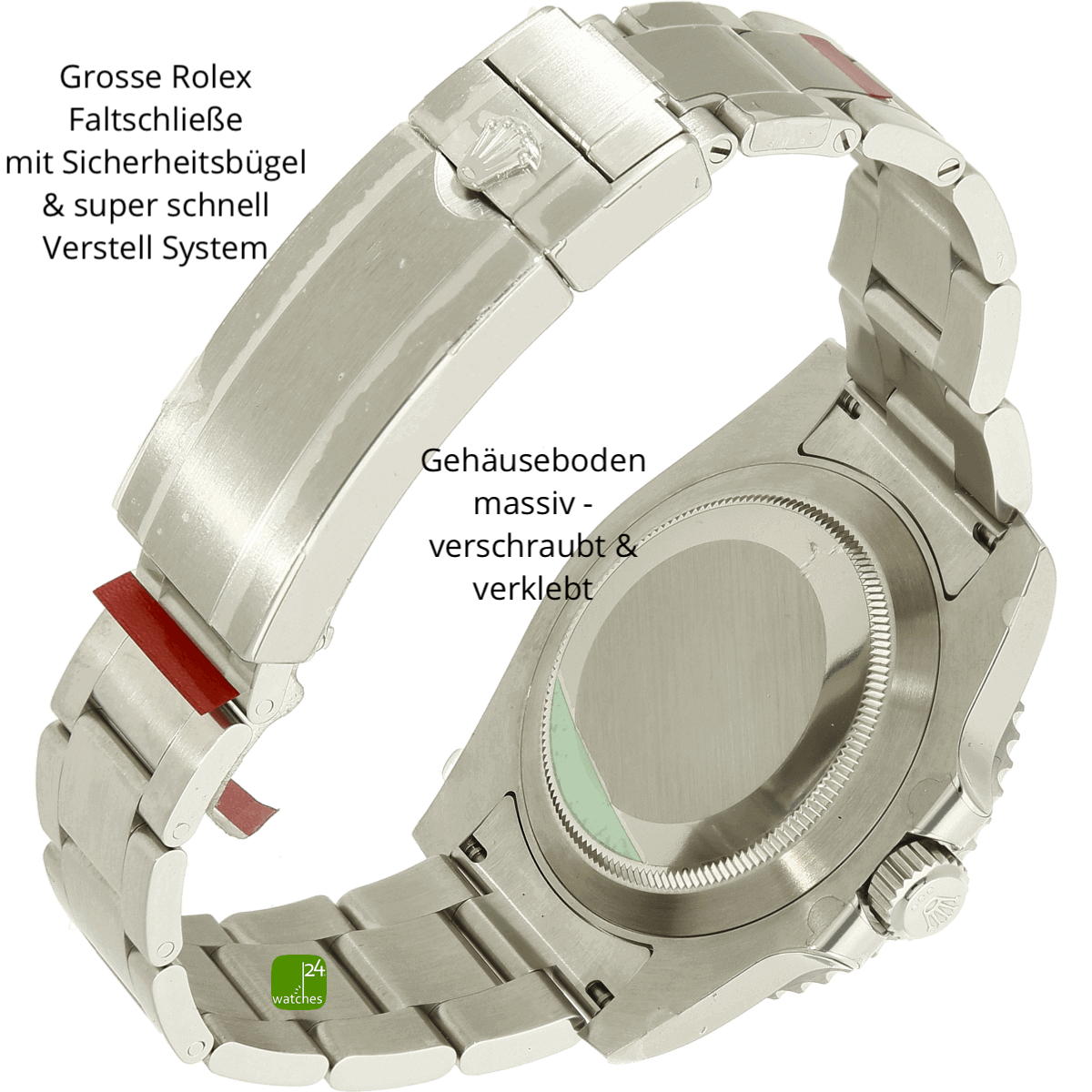 116610LV Rolex Submariner Hulk Schliesse zu 
