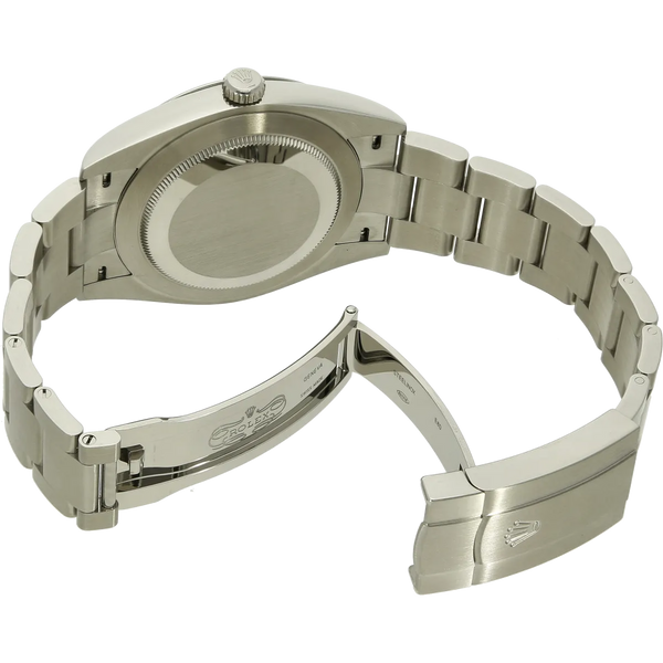 Rolex Oyster Perpetual 41 silber 124300 Schliesse offen 