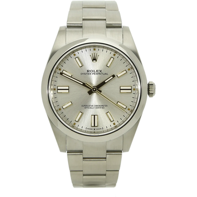 Rolex Oyster Perpetual 41 silber 124300 stehend