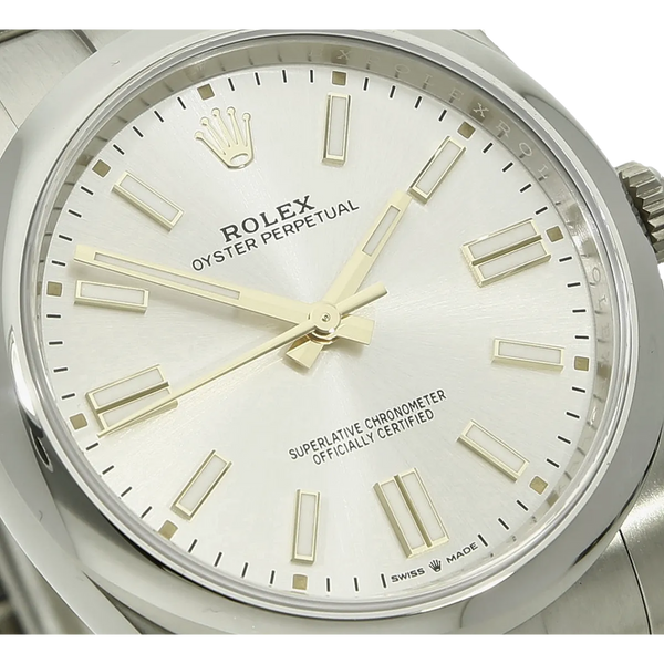 Rolex Oyster Perpetual 41 silber 124300 zifferblatt 