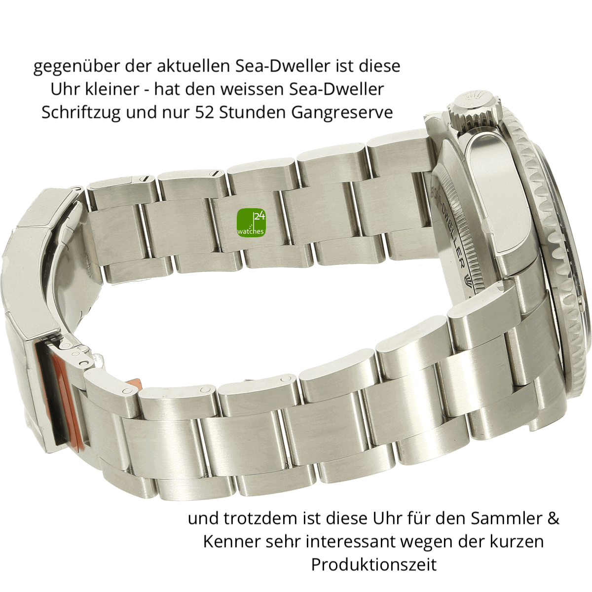 Rolex Sea Dweller 116600 Armband rechts 