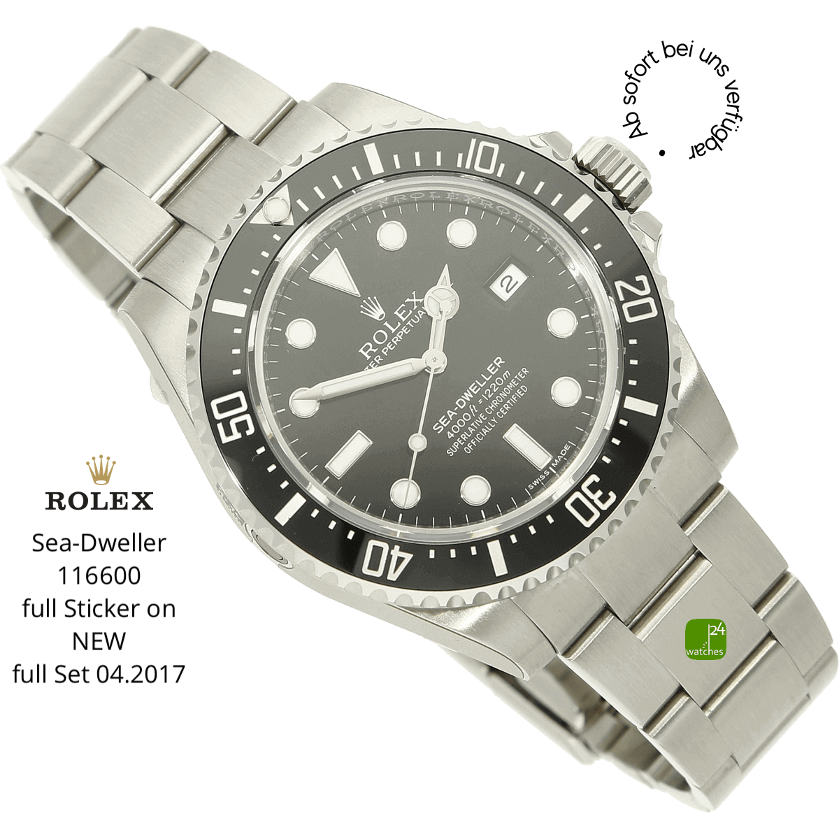 Rolex Sea Dweller 116600 halb liegend 