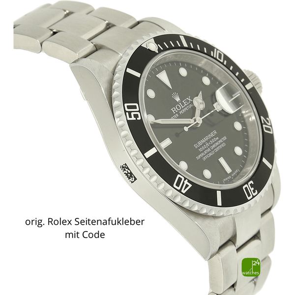 rolex Submariner date verklebt Gehaeuse links