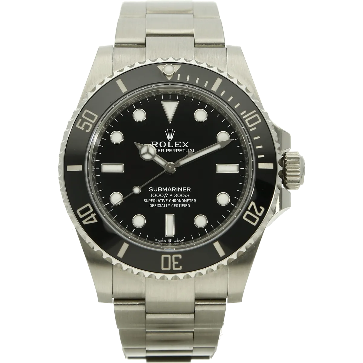 neu Rolex Submariner no Date 124060 stehend
