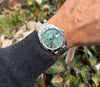 Rolex DJ 41 126334 grün am Arm 