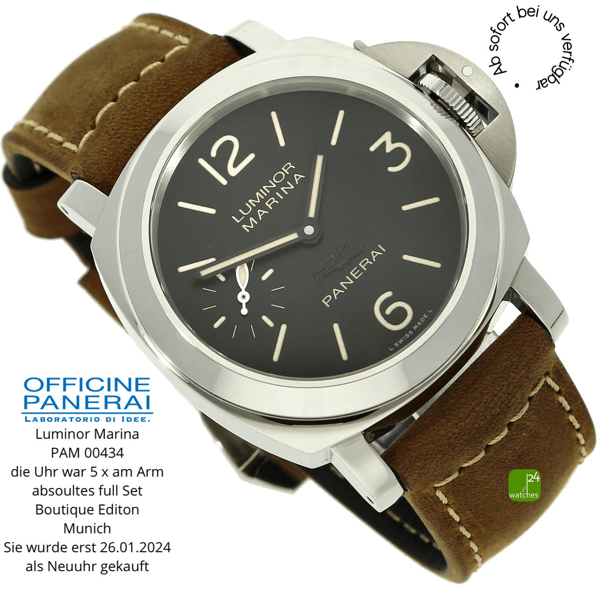  Die Panerai Luminor Munich wurde nur 5 x getragen  
