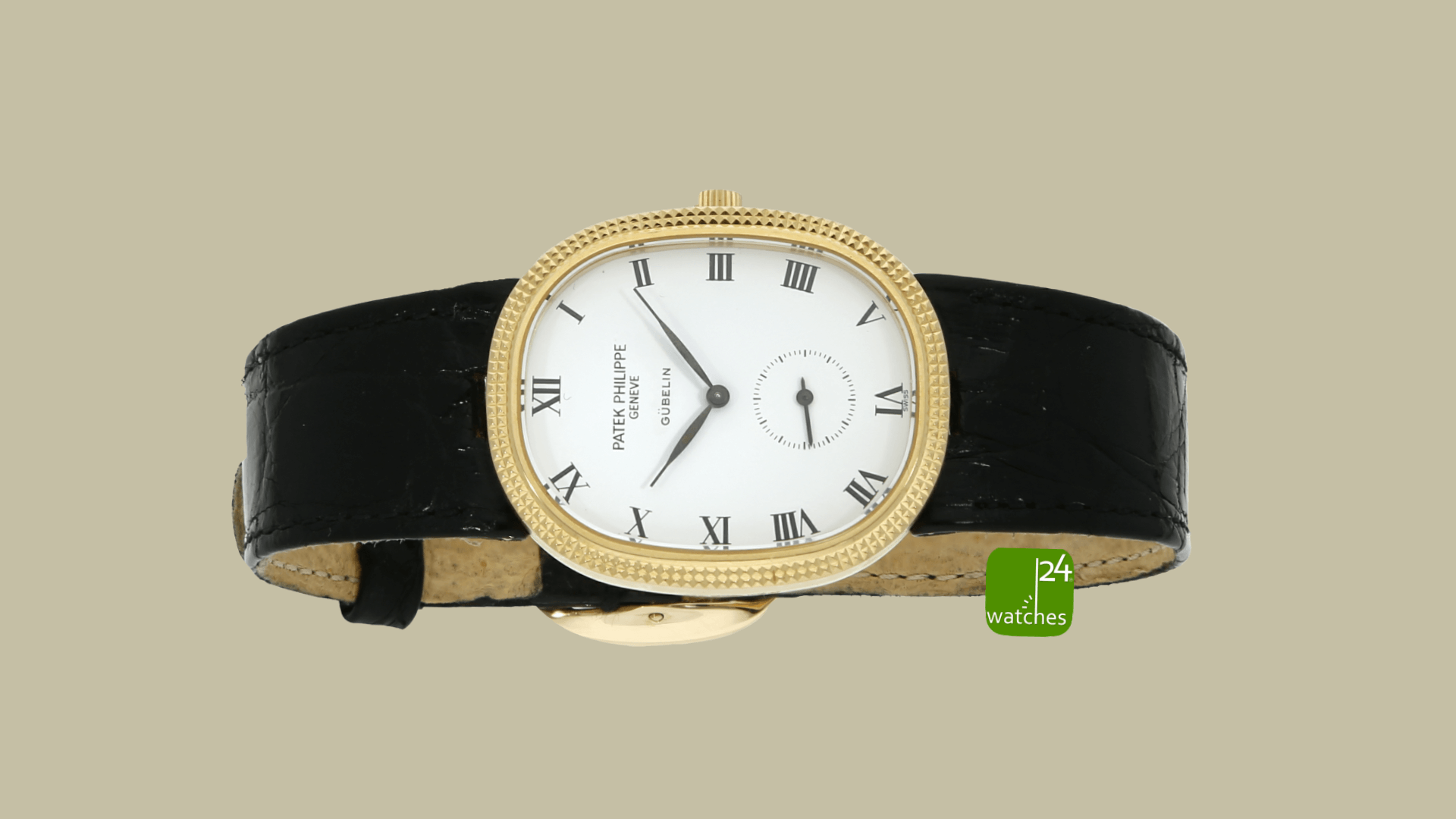 patek-philippe-ellipse-quer-liegend-vor-braunem-hintergrund