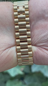 gebrauchte rolex lady datejust 28 mm gold Video