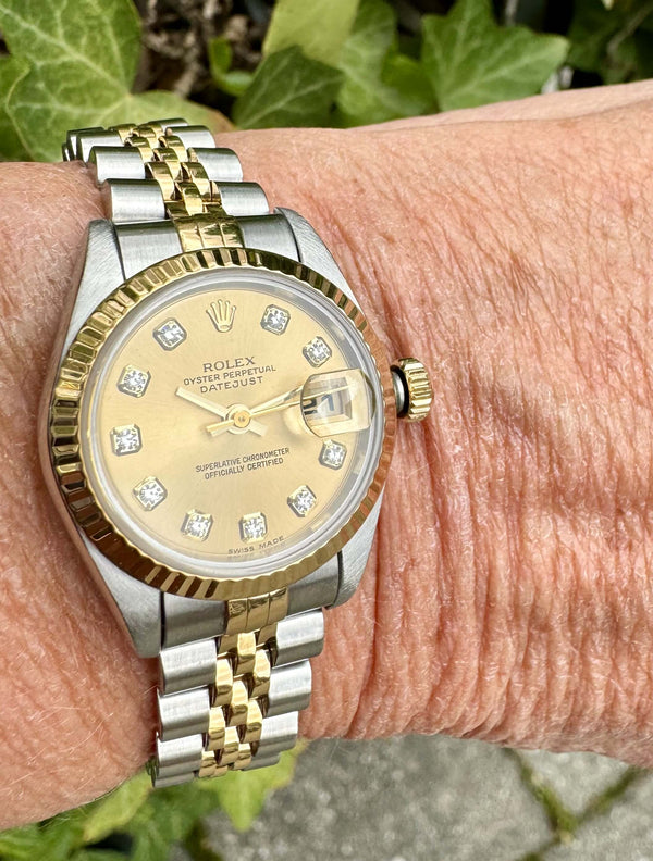 Rolex Lady Datejust Steel Gold 1994 orig. dia. Dial