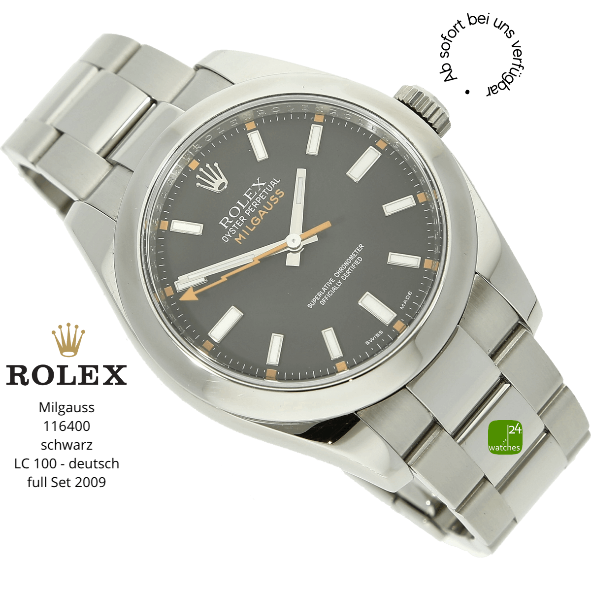 Rolex Uhr Modell Milgauss die nicht mehr produziert wird