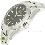 Rolex Milgauss von der Kronenseite mit makellosen Flanken