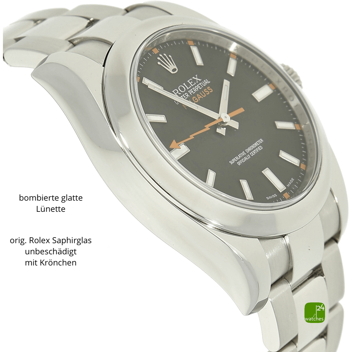 Rolex Milgauss Flanke in einem Top Zustand