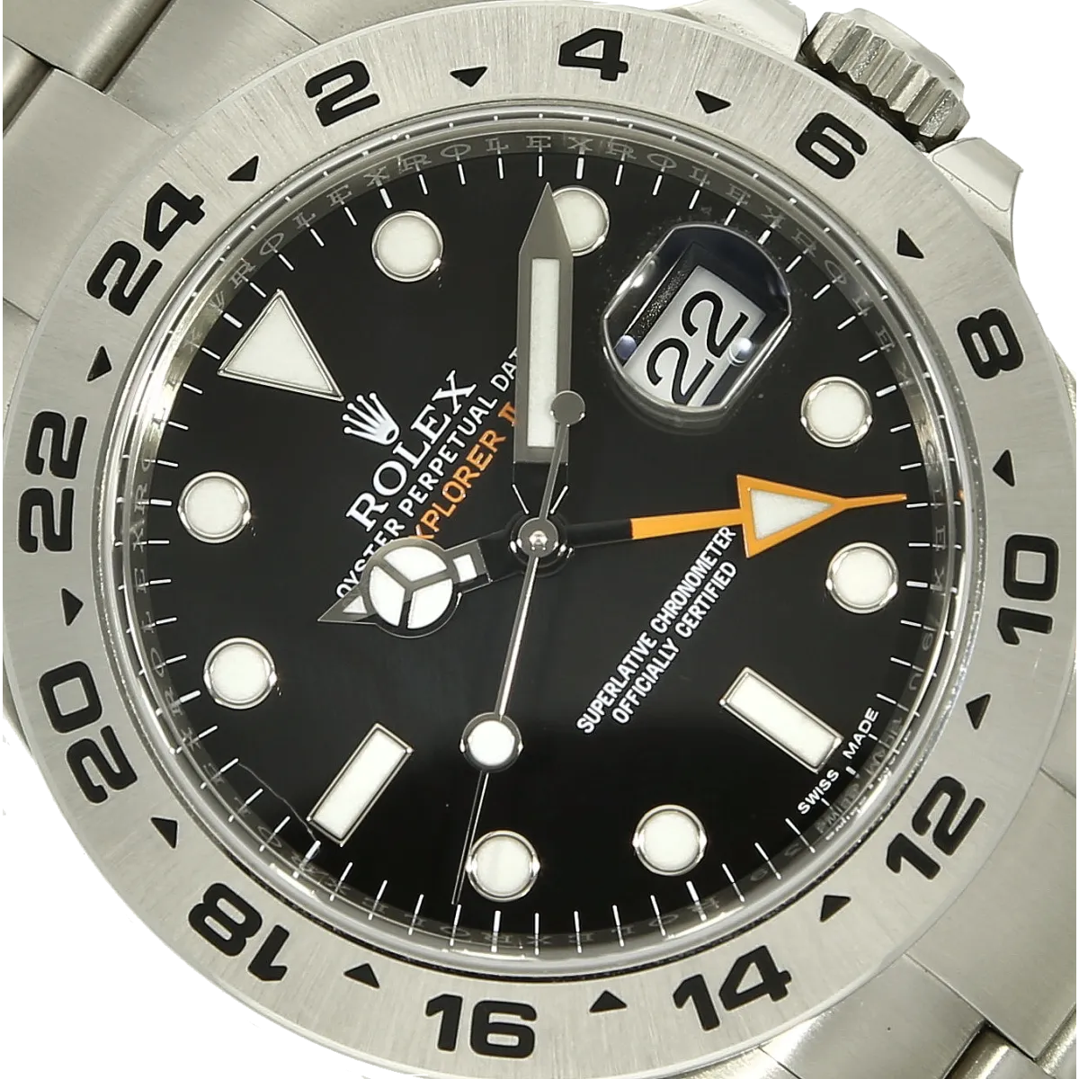 Rolex Explorer II 216570 2022 Zifferblatt 
