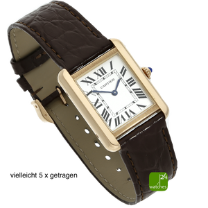 Cartier Lady Tank Solo halb liegend Rotgold 