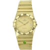 Omega Constellation in Gold stehend