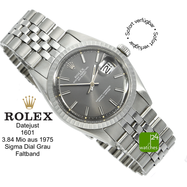 ROLEX Datejust 1975 cadran Sigma gris