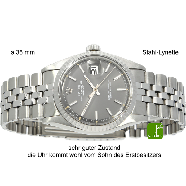 ROLEX Datejust 1975 cadran Sigma gris