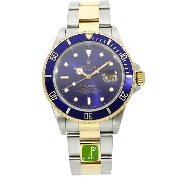 rolex-submariner-stahl-gold-16613-blau-stehend