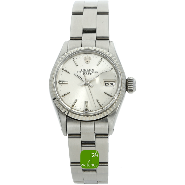 ROLEX Lady Date Stahl Oyster 750 Weissgold 25 mm 