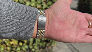 Handgelenksdreher Video der Rolex Datejust Stahl Gold 36mm am Arm eines Mannes